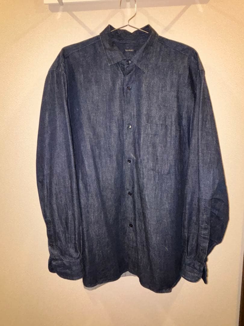COMOLIコモリ デニムシャツ 2022AW