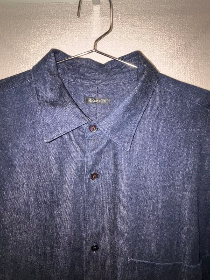 COMOLIコモリ デニムシャツ 2022AW