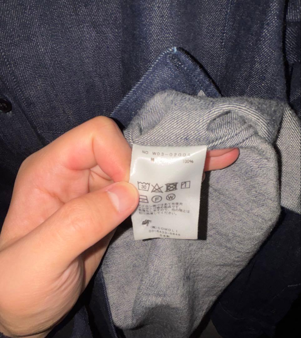 COMOLIコモリ デニムシャツ 2022AW