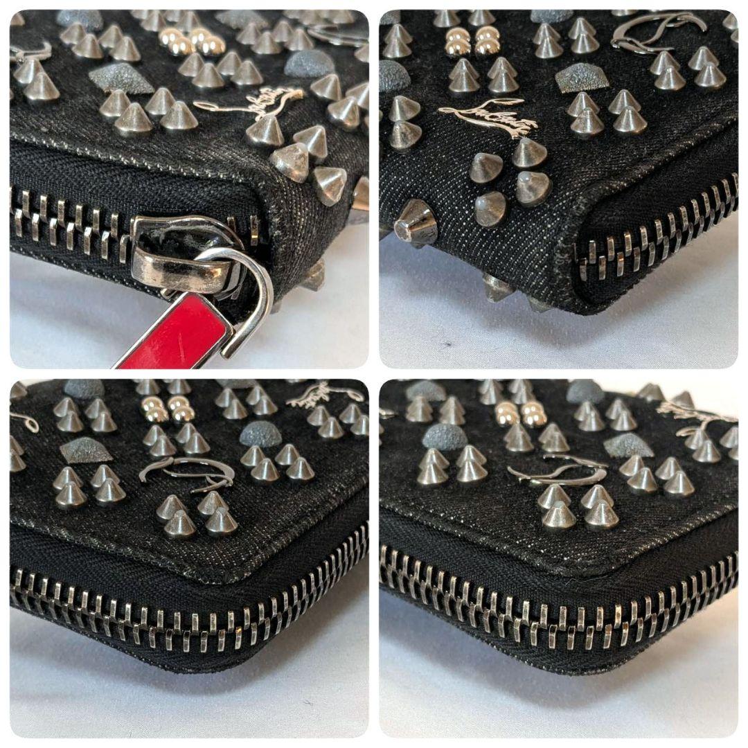 Christian Louboutin スタッズ パネレート ブラック 長財布