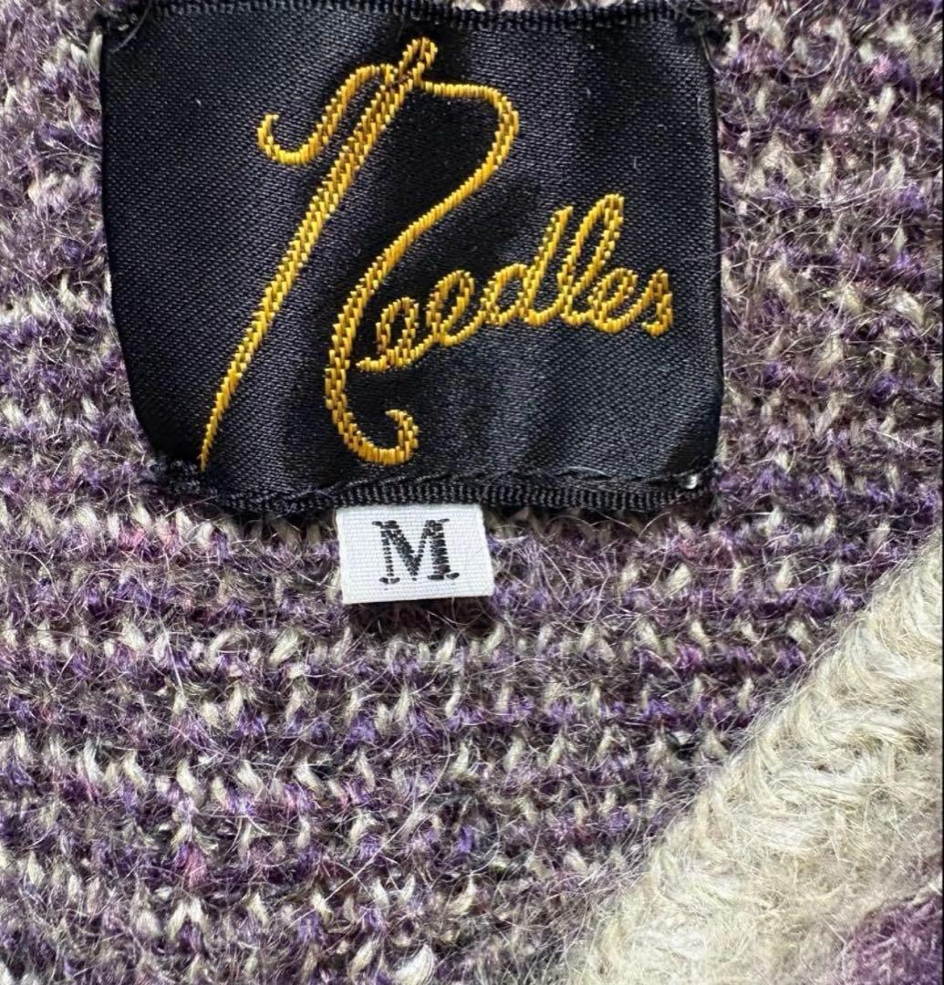 Needles モヘア カーディガン ダイヤモンド アーガイル M
