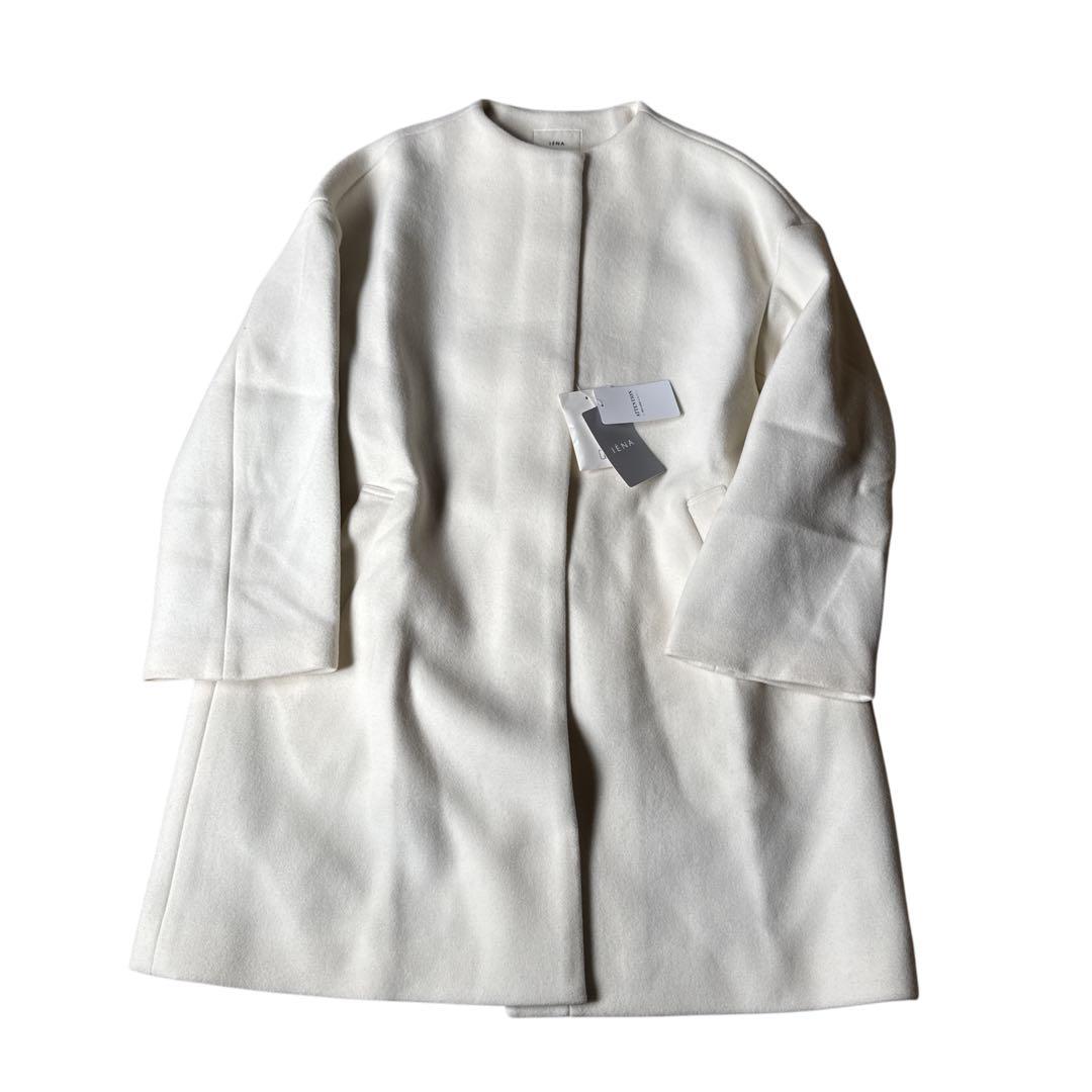【新品未使用】IENA イエナ ボトルネックトラペーズコート 38