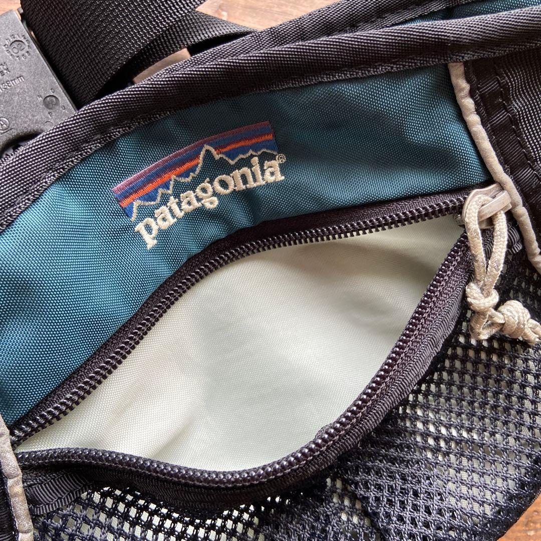 00s Patagonia waist pouch ブラック/フォレスト