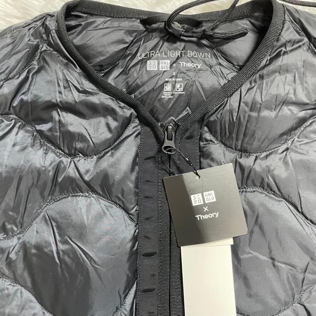 【未使用】UNIQLO×theory ウルトラライトダウンロングベスト 黒 S