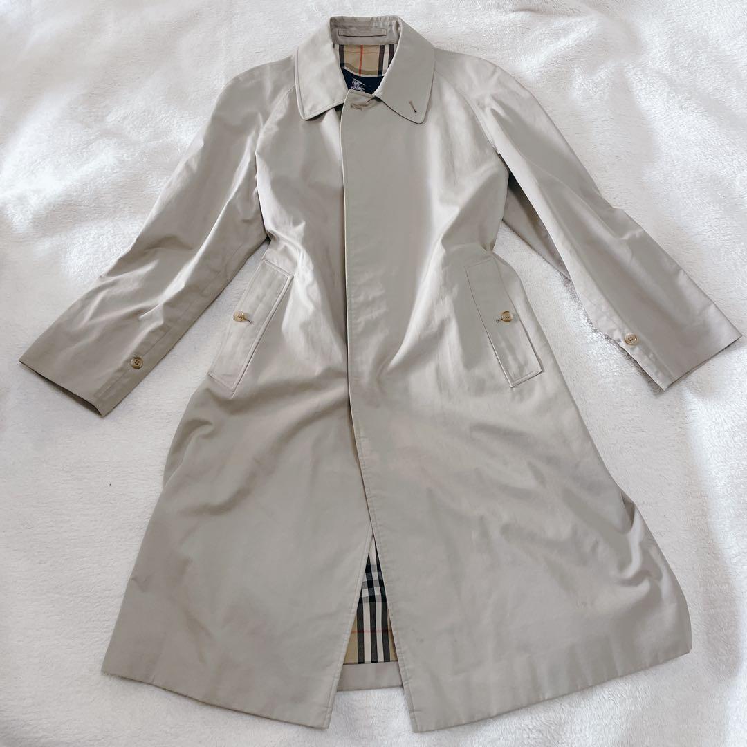Burberry バーバーリー　ステンカラーコート　ノバチェック柄　ベージュ