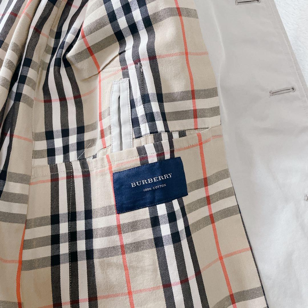 Burberry バーバーリー　ステンカラーコート　ノバチェック柄　ベージュ