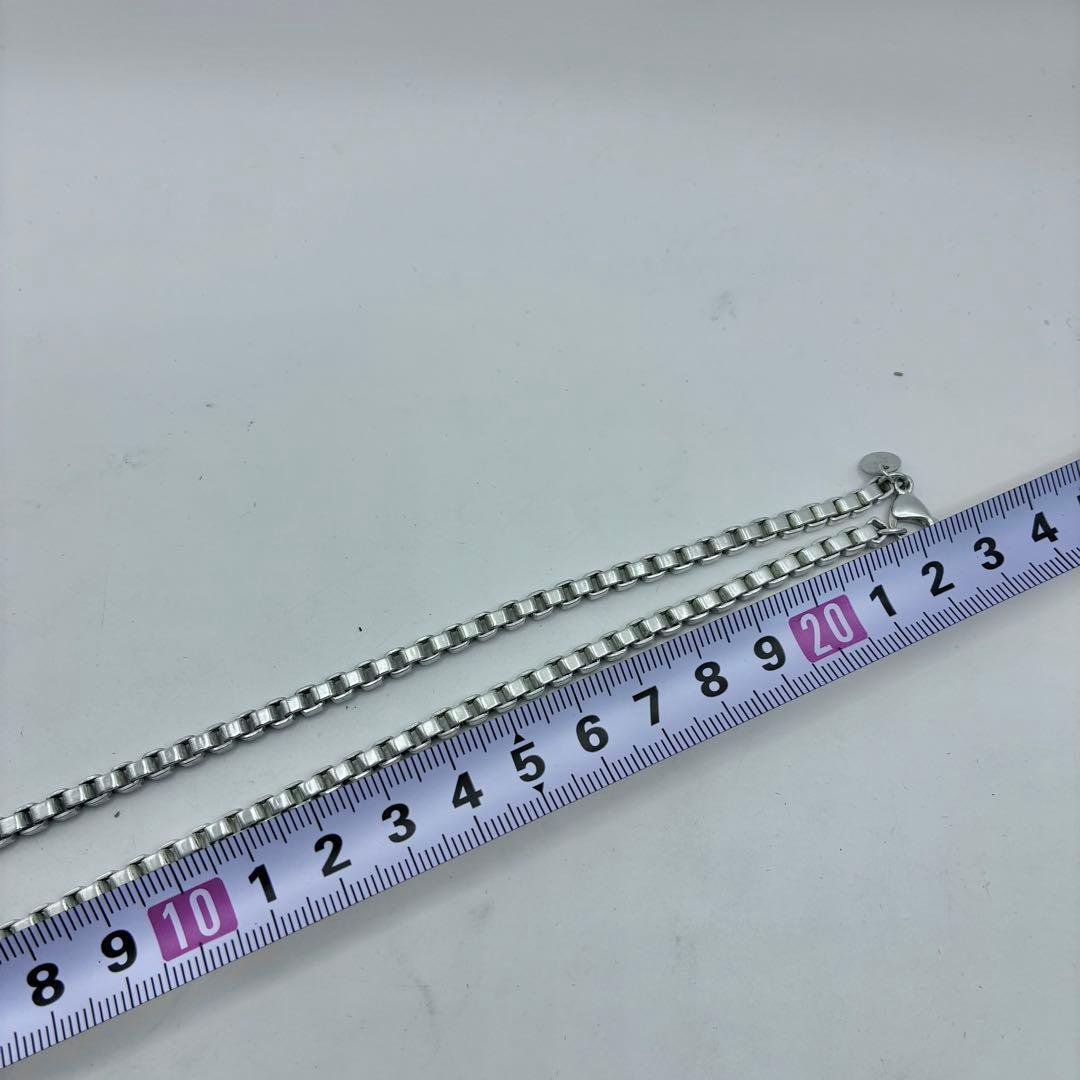 【箱、袋付き】ティファニー　ベネチアン　ネックレス　44cm　シルバー　美品