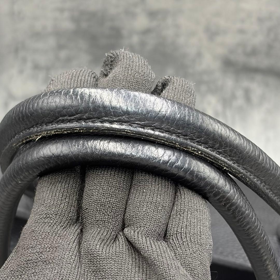 極美品 ユナイテッドアローズ トートバッグ シボ革 A4 黒 ビジネス メンズ