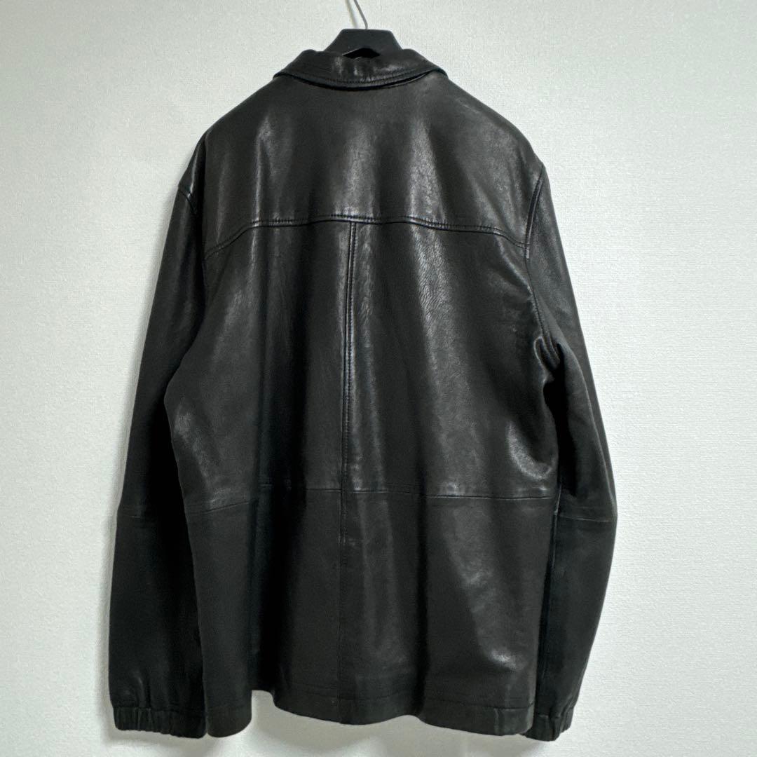 く*ら様 Nudie Jeans Co. ブラックレザージャケット Lサイズ