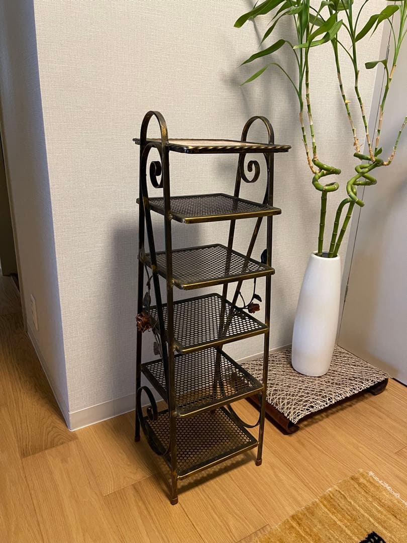 アイアン　シェルフ　アンティーク　装飾的