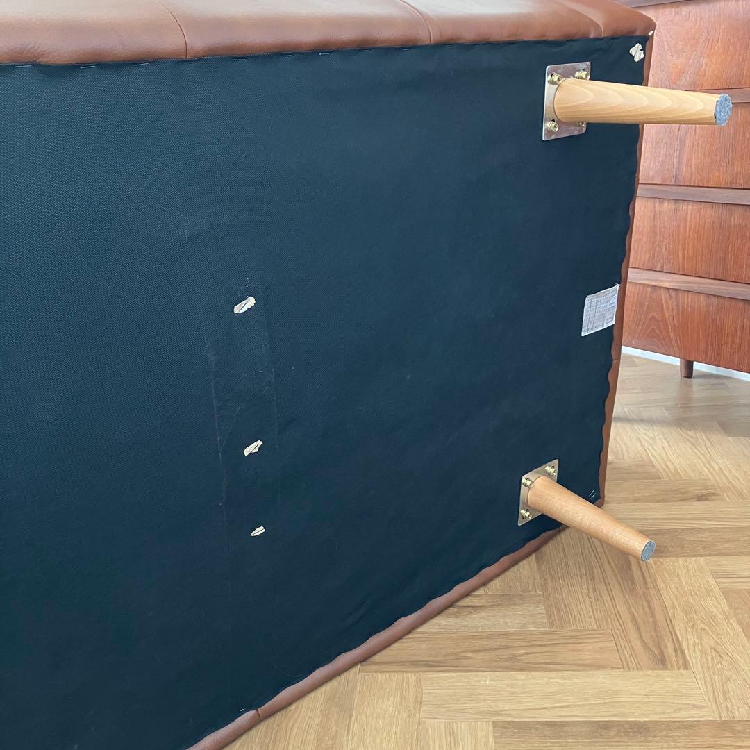 【送料込】unicoウニコ モルン レザーソファ3人掛け