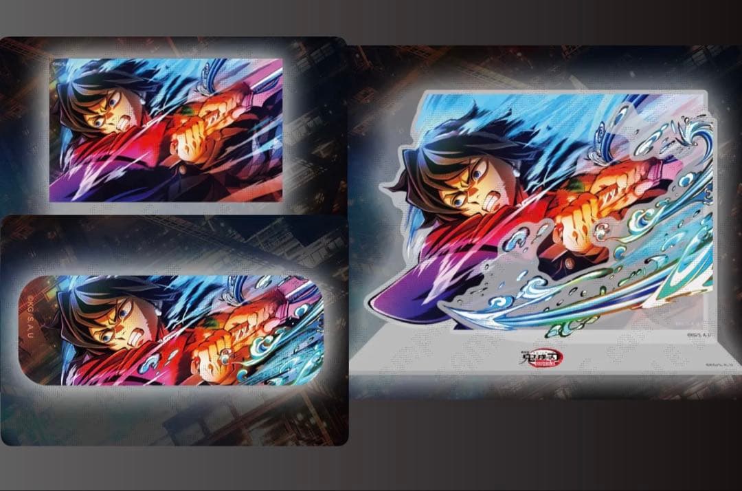 鬼滅の刃　webくじ　冨岡義勇　アクリルスタンド　カード　缶バッジ