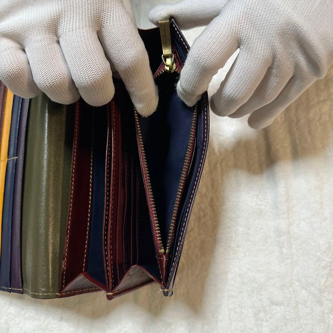 【廃盤】TAKEO KIKUCHI（タケオキクチ） 本革長財布 レザーウォレット