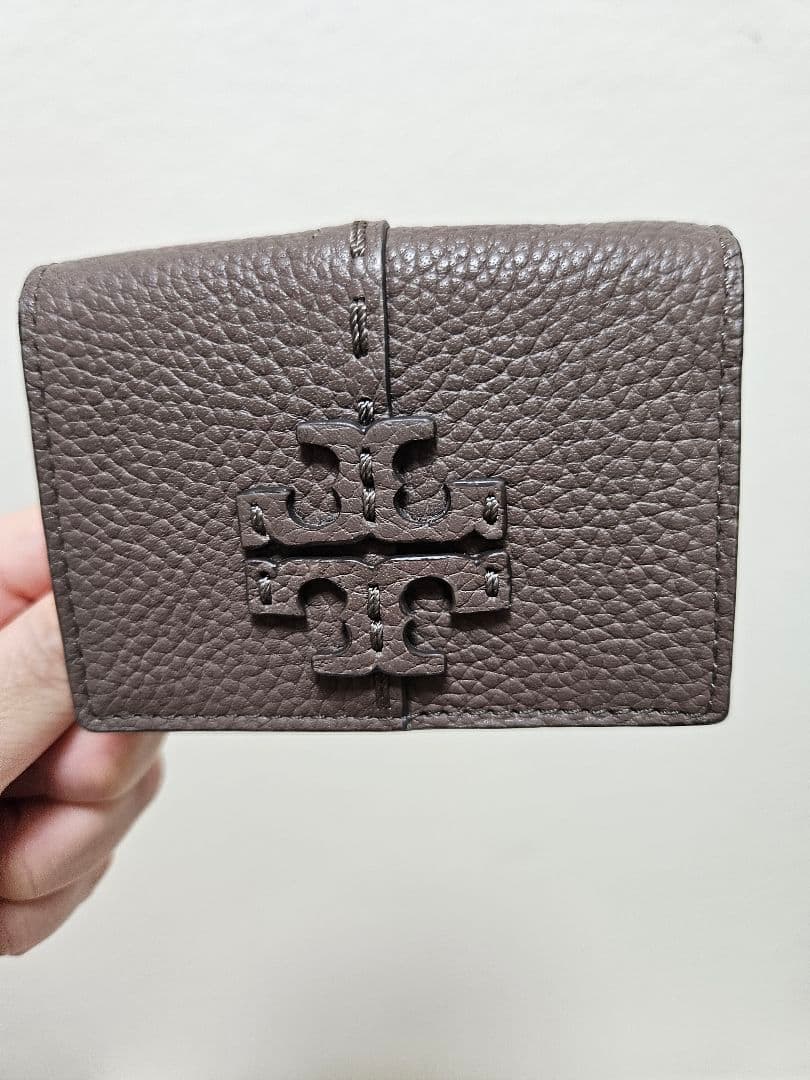【15】【美品】TORY BURCH 三つ折り財布 グレー