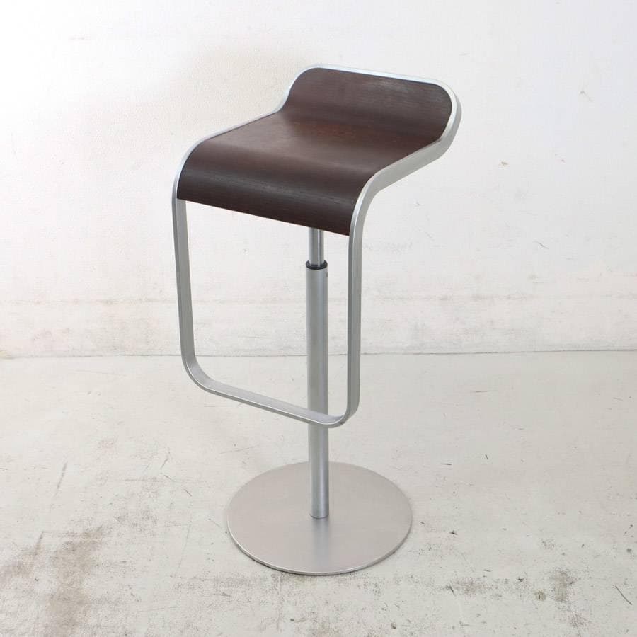 はなこ様6の1ラパルマ レム ハイスツール オーク突板 ブラウン 昇降回転8