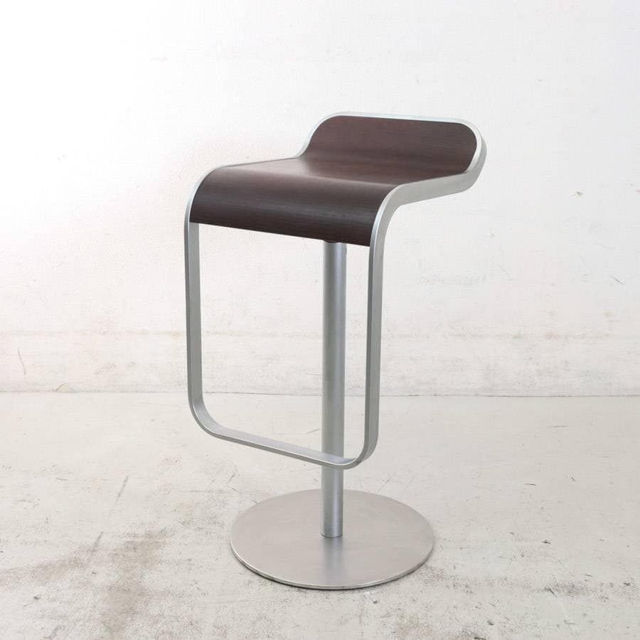 はなこ様6の1ラパルマ レム ハイスツール オーク突板 ブラウン 昇降回転8