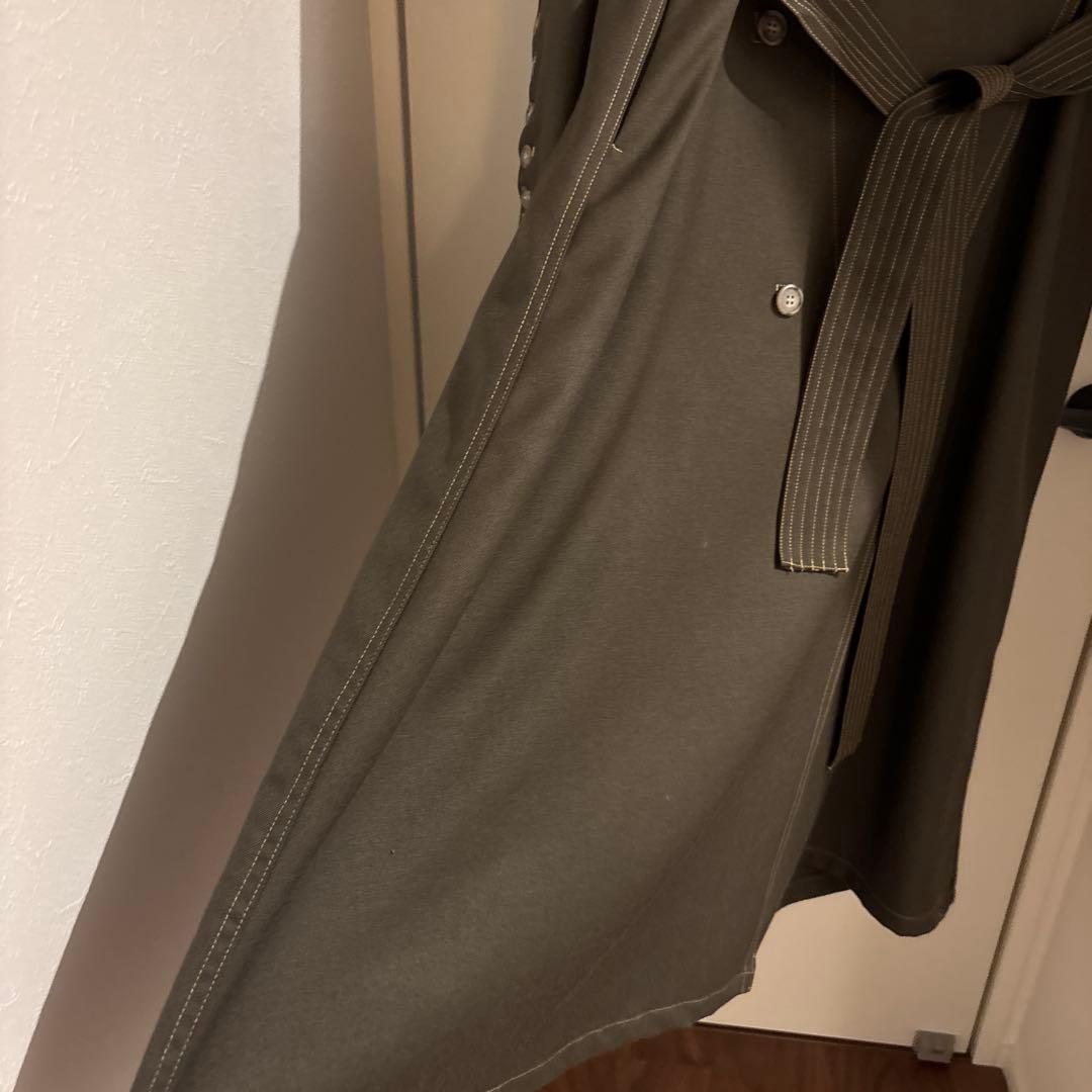 Ameri VINTAGE WAVE FRONT OVER COAT カーキ