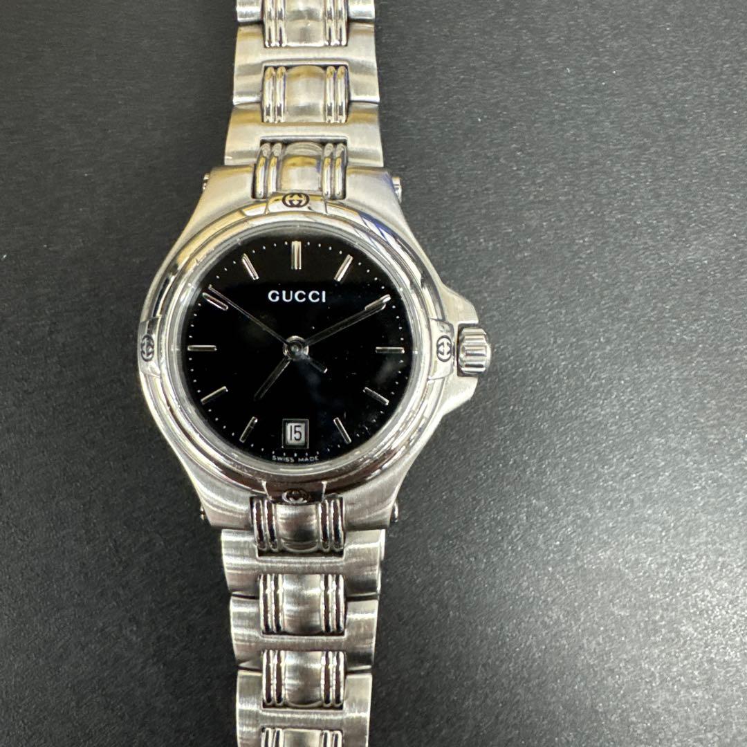 GUCCI ブラック 腕時計(クォーツ)