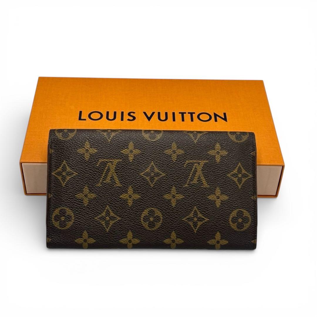 【美品】ルイヴィトン 三つ折り財布 インターナショナル モノグラムTH0997