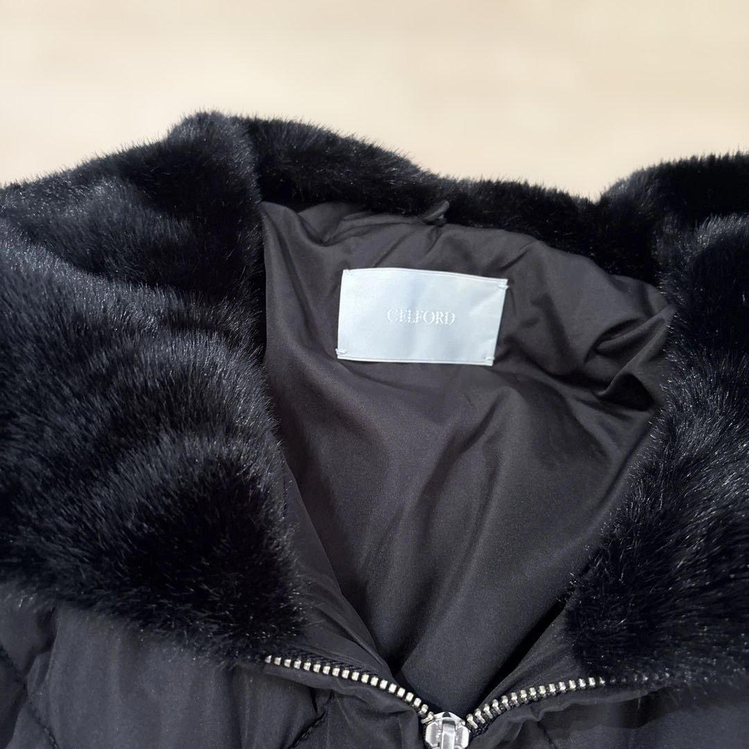 【未使用】CELFORD襟付きダウンコート