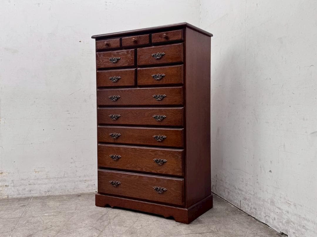 T7391☆美品☆越後民芸☆整理箪笥ヨーロピアンスタイルチェスト多収納☆新潟加茂