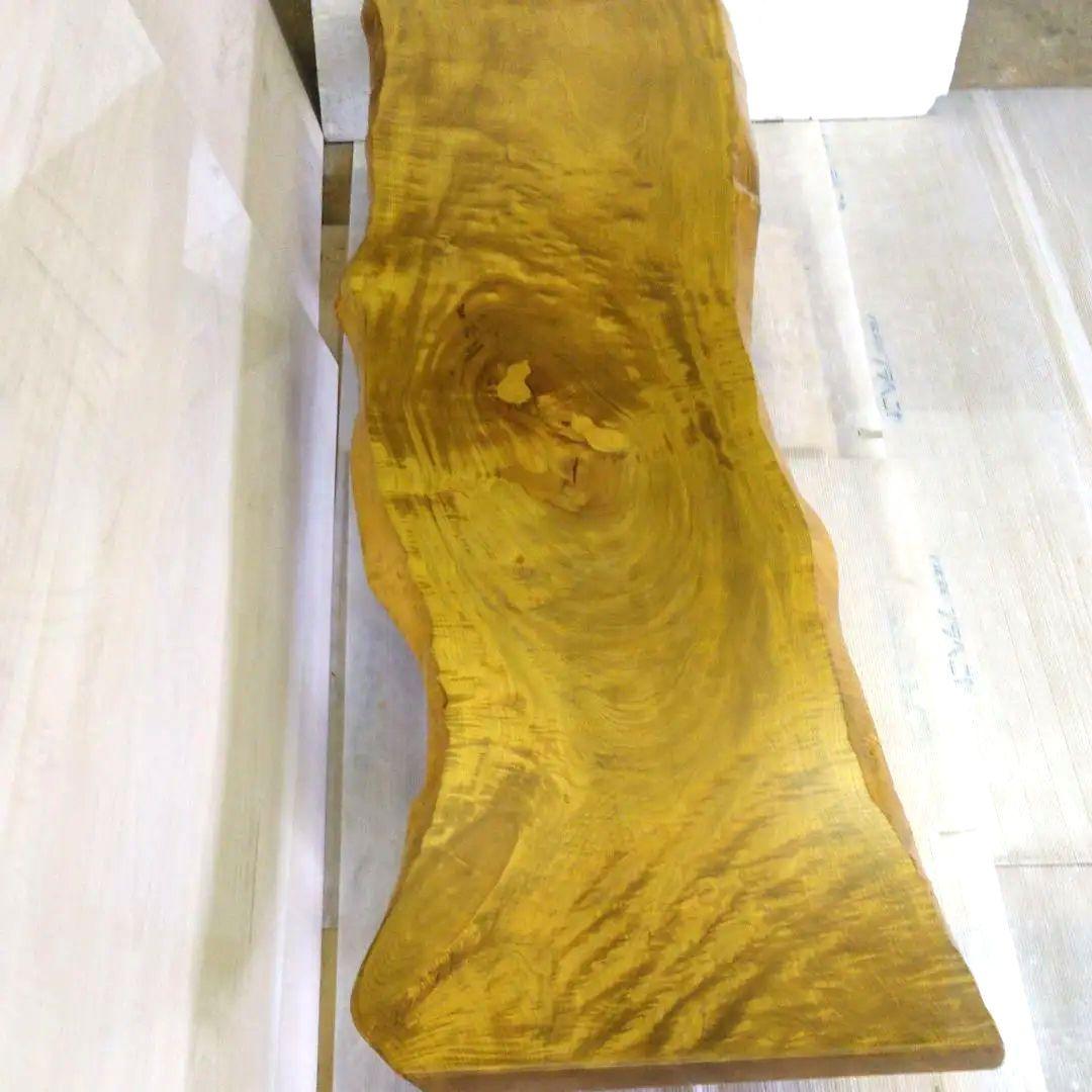 天然木栃変杢座卓