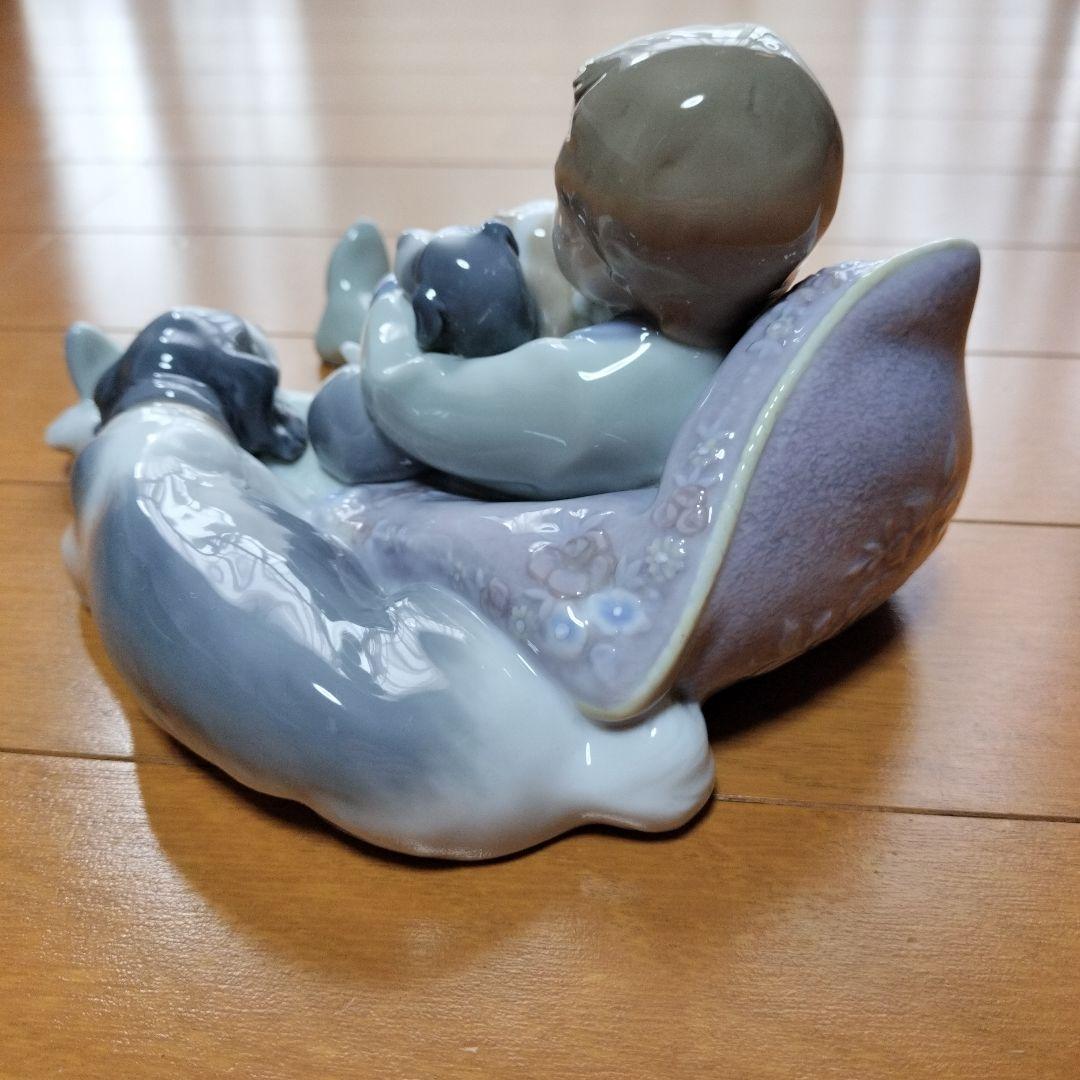 LLADROリヤドロ【美品】 みんなおねんね1535 少年と犬