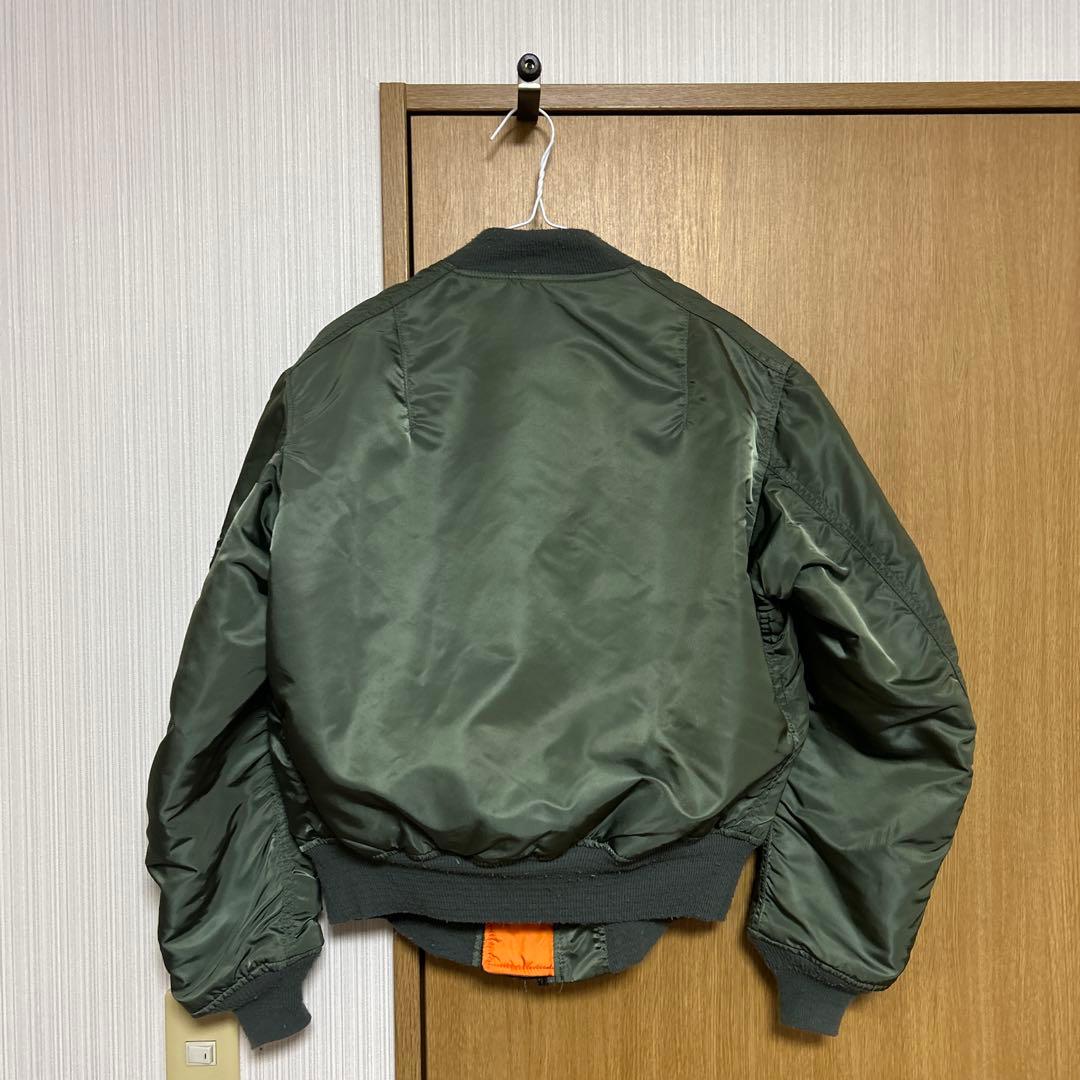 【90s USA製】ALPHA MA-1フライトジャケット Mサイズ 3本線タグ