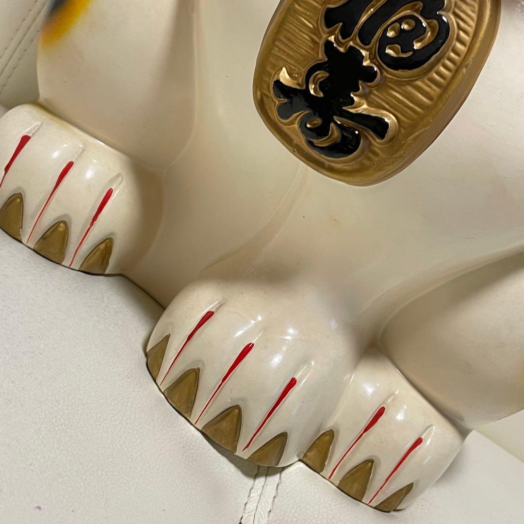 招き猫 超特大 超大型42cm 縁起物 置物 陶器製 福寿 招福 貯金箱