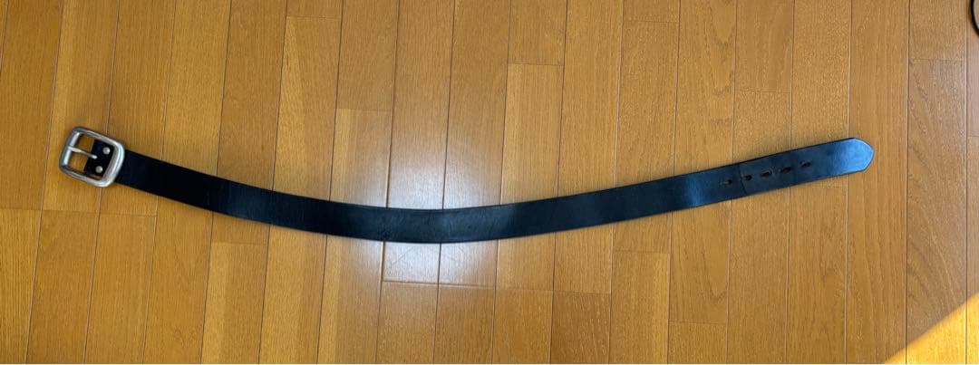 サムライジーンズ　本革極厚　ヘビィーカーブベルド黒 サイズ36