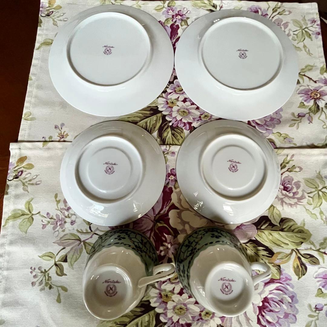 【希少品】ビンテージノリタケ★更紗★トリオ　ペア