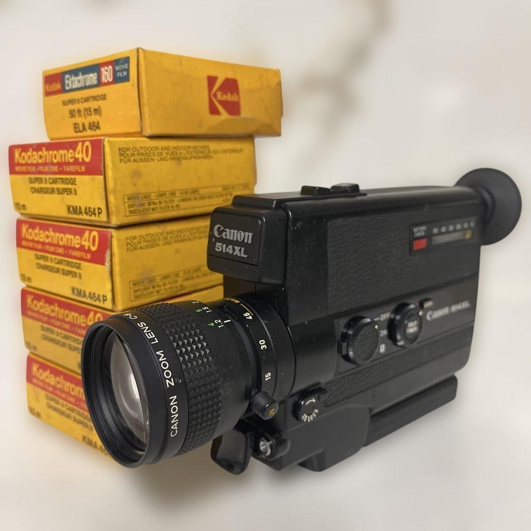 キャノン小型軽量サウンドカメラ　1983年11月購入　カラーファイル5本付き