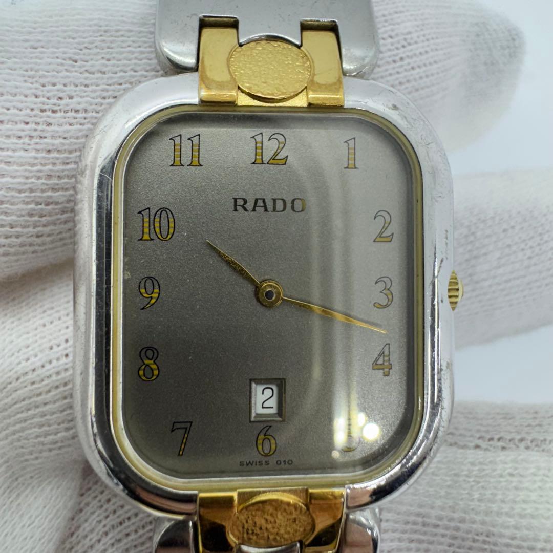 ✨RADO✨ラドー✨コンビ✨デイト✨グレー文字盤✨ヴィンテージ✨腕時計✨