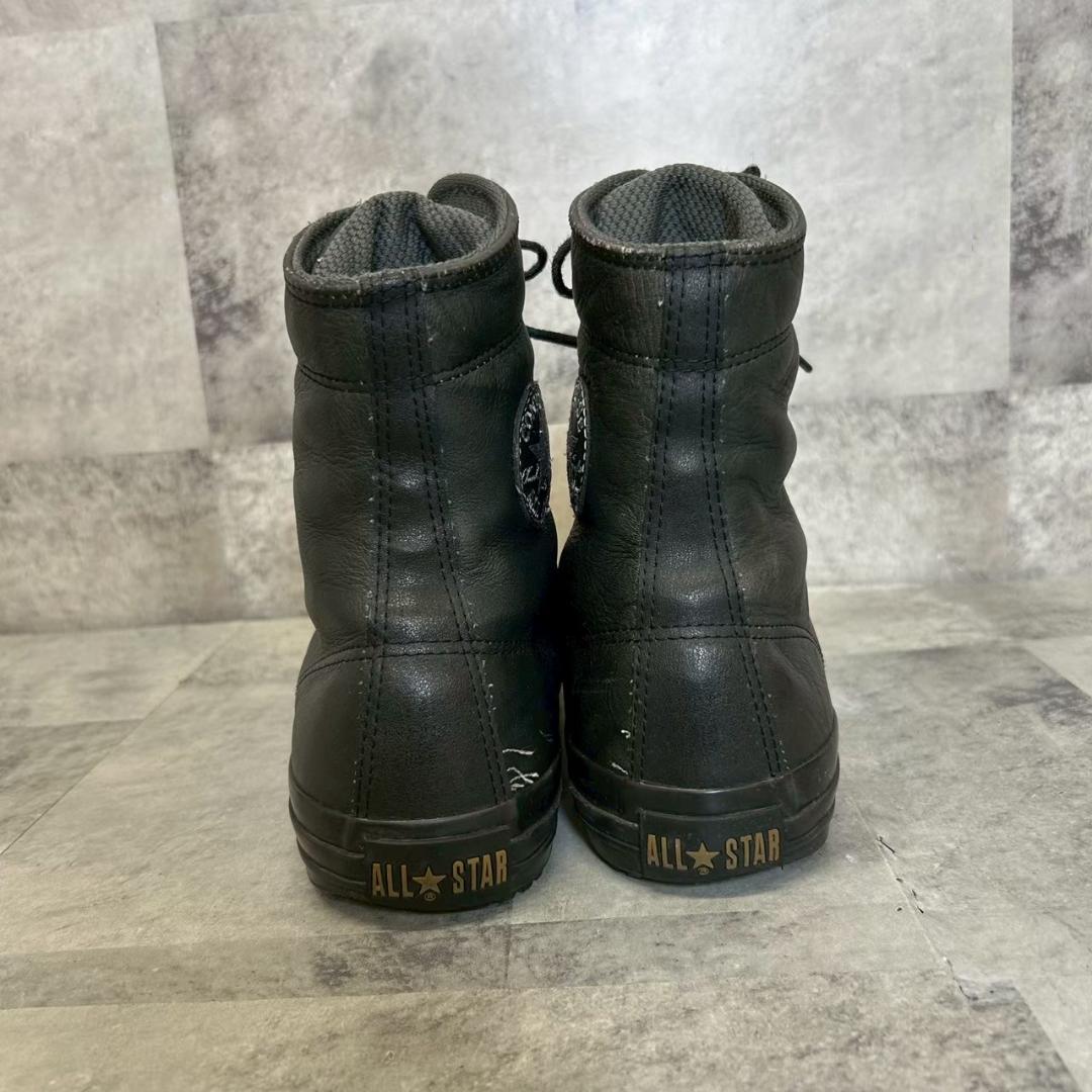 CONVERSE 本革 ブラック レザー オールスター 8.5 DMG19