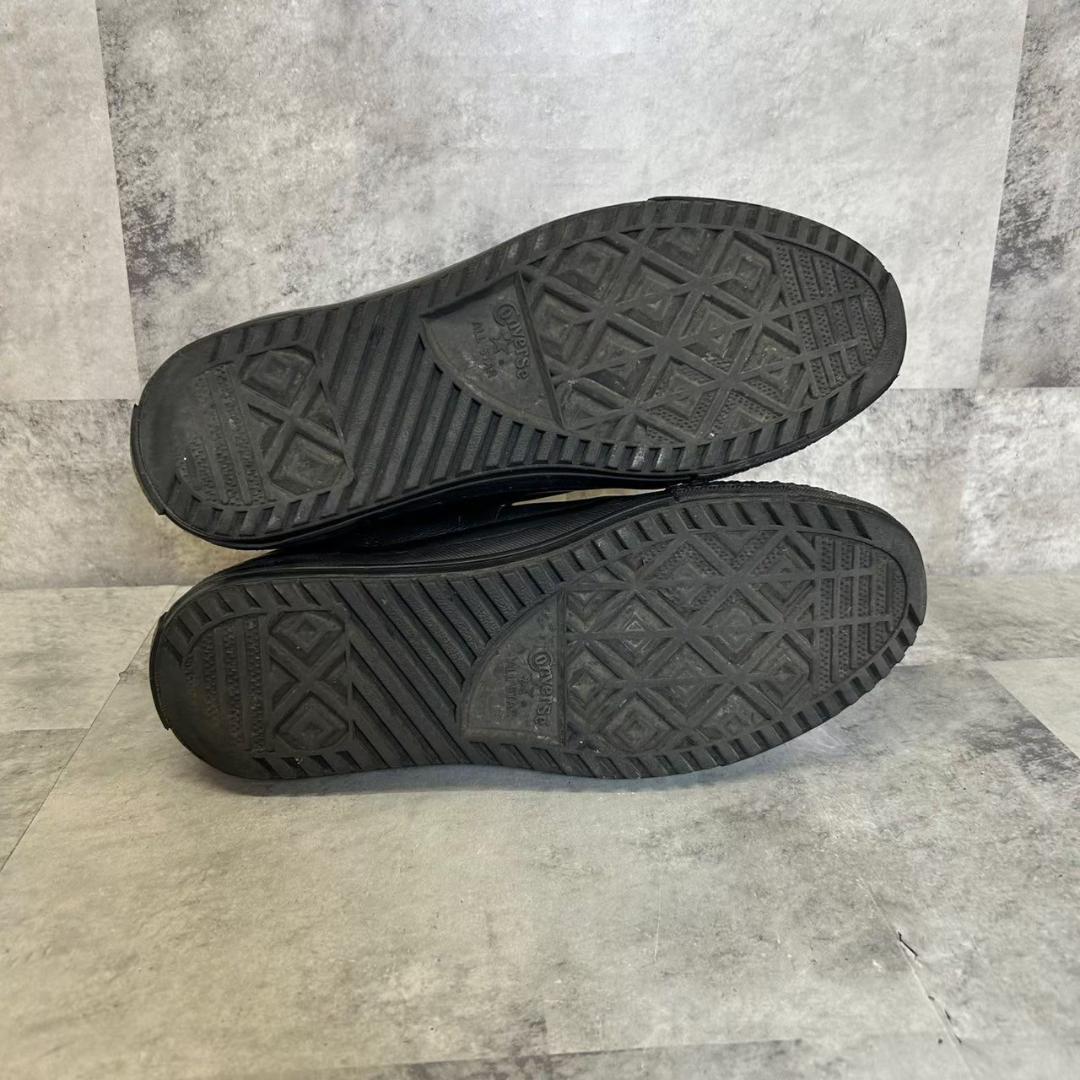 CONVERSE 本革 ブラック レザー オールスター 8.5 DMG19