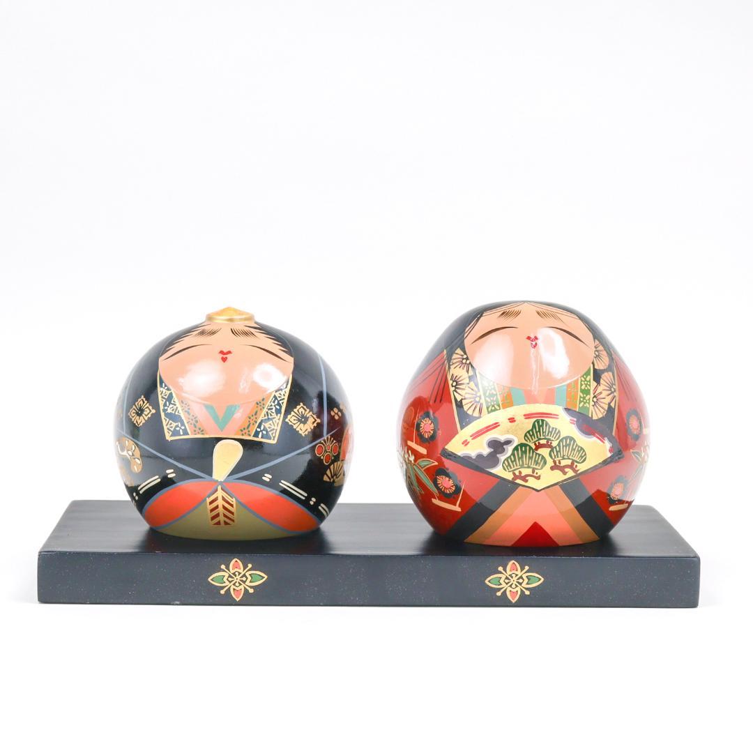 大内人形 特大 雛人形 大内塗 山口伝統工芸 共箱