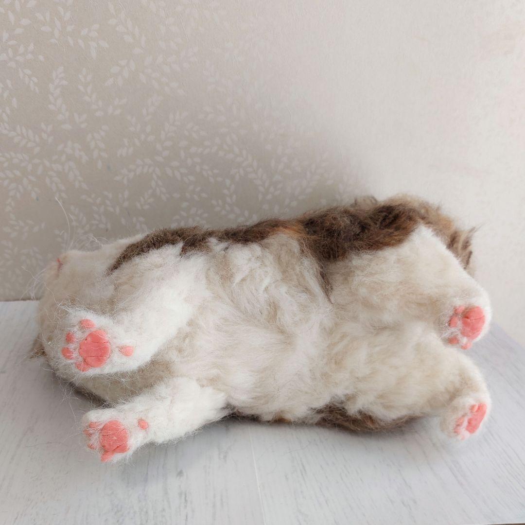 羊毛フェルト　ネコ(ノルウェージャンフォレストキャット)