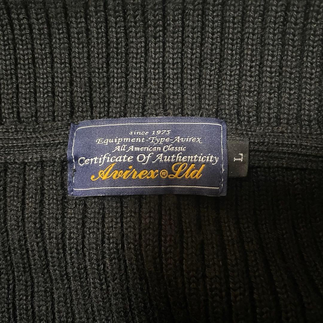 ミリタリージャケット ニット 山羊革 ダークコア y2k