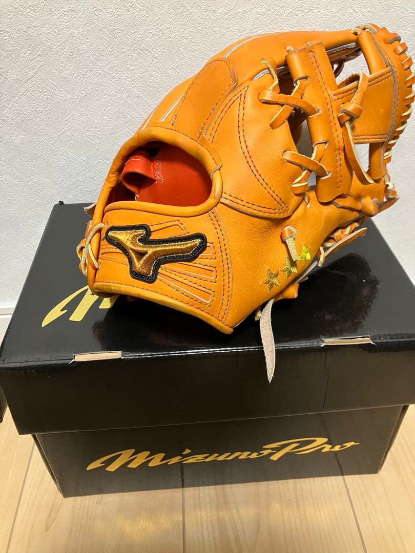 Mizuno ミズノ　坂本モデル 硬式グローブ オレンジ