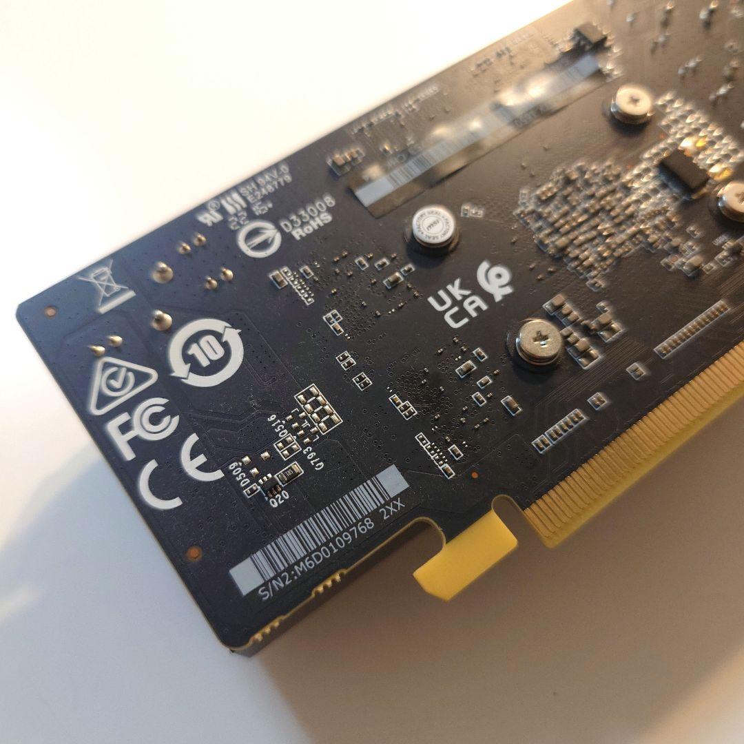 MSI GeForce GTX 1650 4GT LP 4GB グラボ