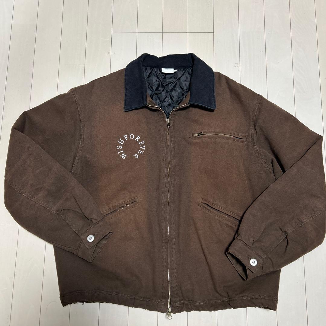 ドローコードビンテージライクショートダックジャケット WISH FOR EVER