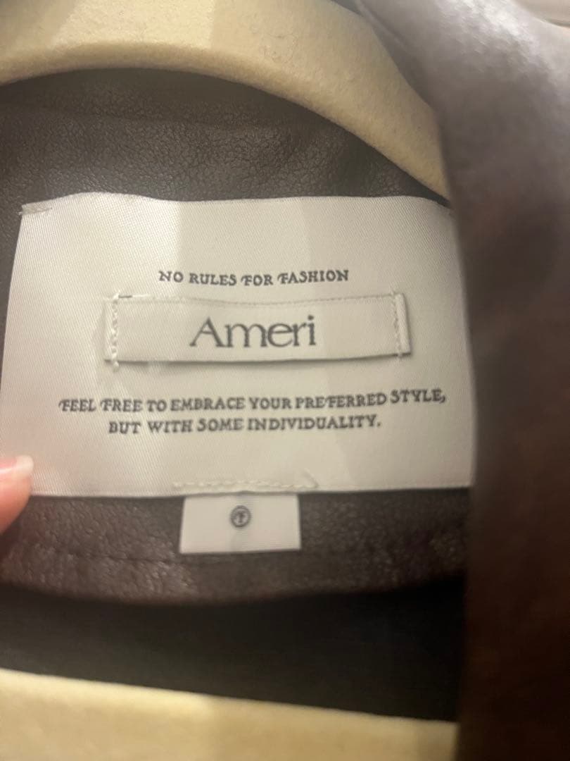 Ameri MANY WAY RIDERS JACKET ブラウン 2025aw
