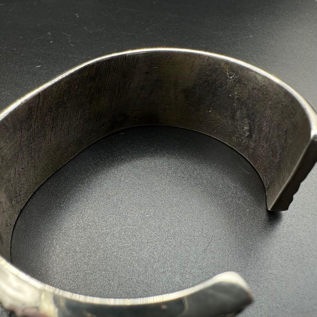 Navajo Aaron Anderson ターコイズ付きバングル