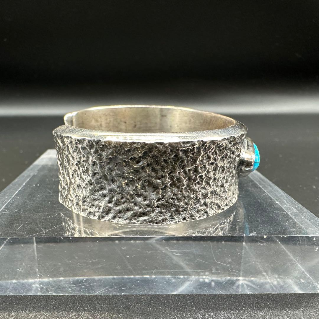 Navajo Aaron Anderson ターコイズ付きバングル