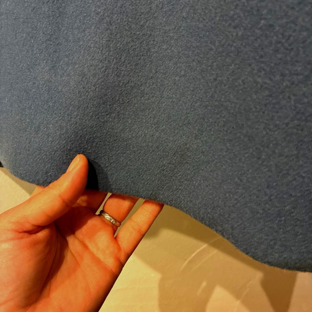 ~*!様 エブールebureロンハーマン ウールボンディングコート　ブルー　ゆっ