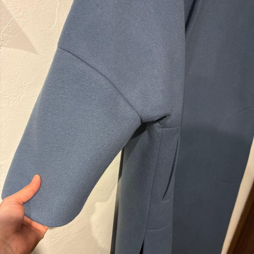 ~*!様 エブールebureロンハーマン ウールボンディングコート　ブルー　ゆっ