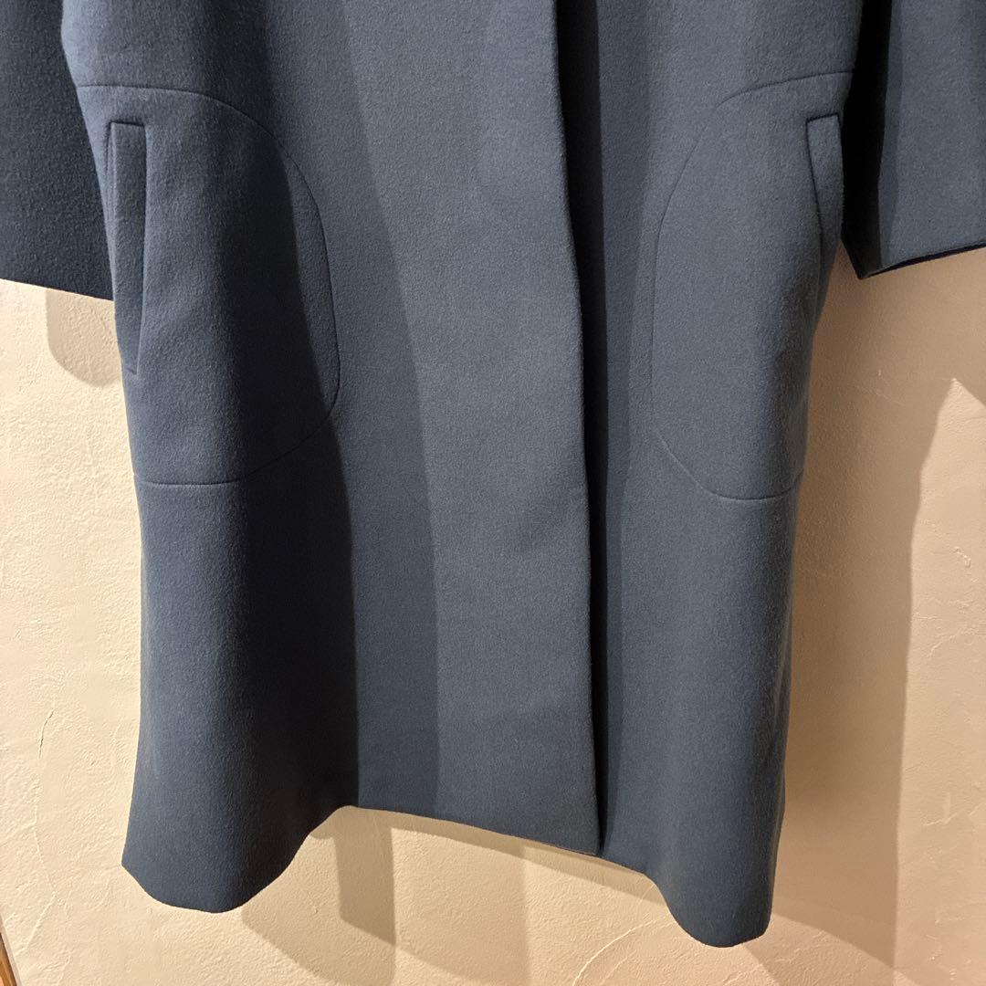 ~*!様 エブールebureロンハーマン ウールボンディングコート　ブルー　ゆっ