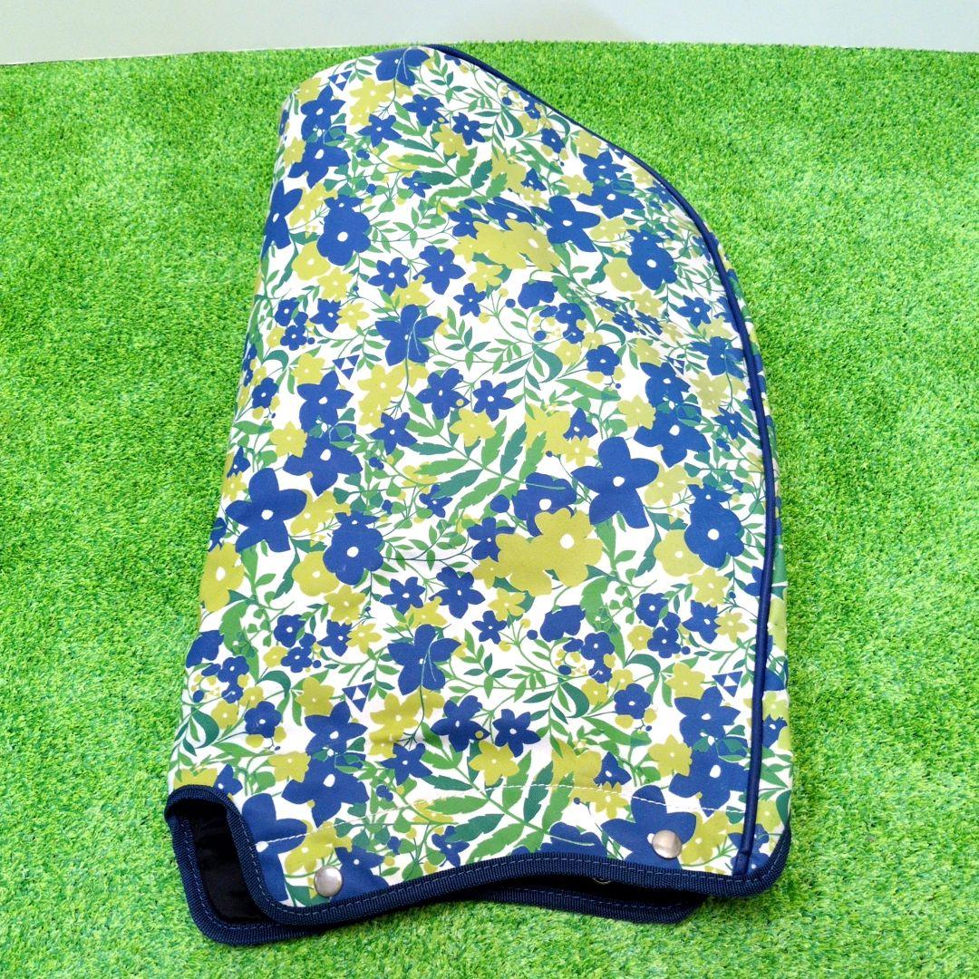 フィッシャー　スタンド式ゴルフバッグ 　6分割　青緑花柄