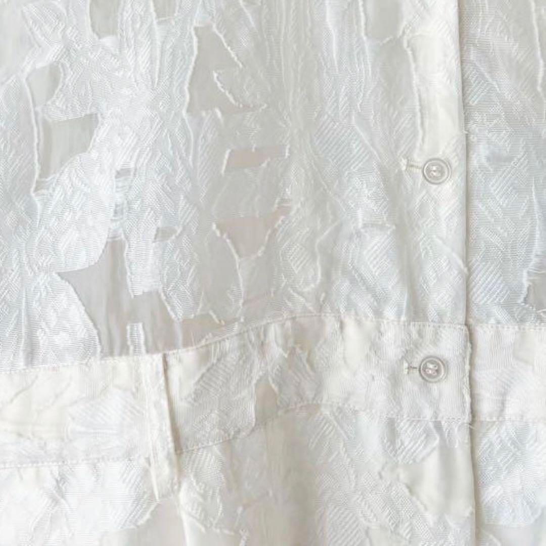 AMERI✨SHEER JACQUARD TAILORED ROMPERS S