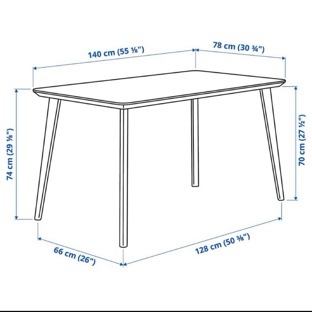 【koya】IKEA LISABO / リーサボー ダイニングテーブル